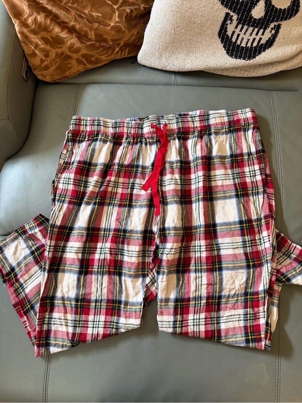 Old Navy Red Plaid Cotton Pajama Pants